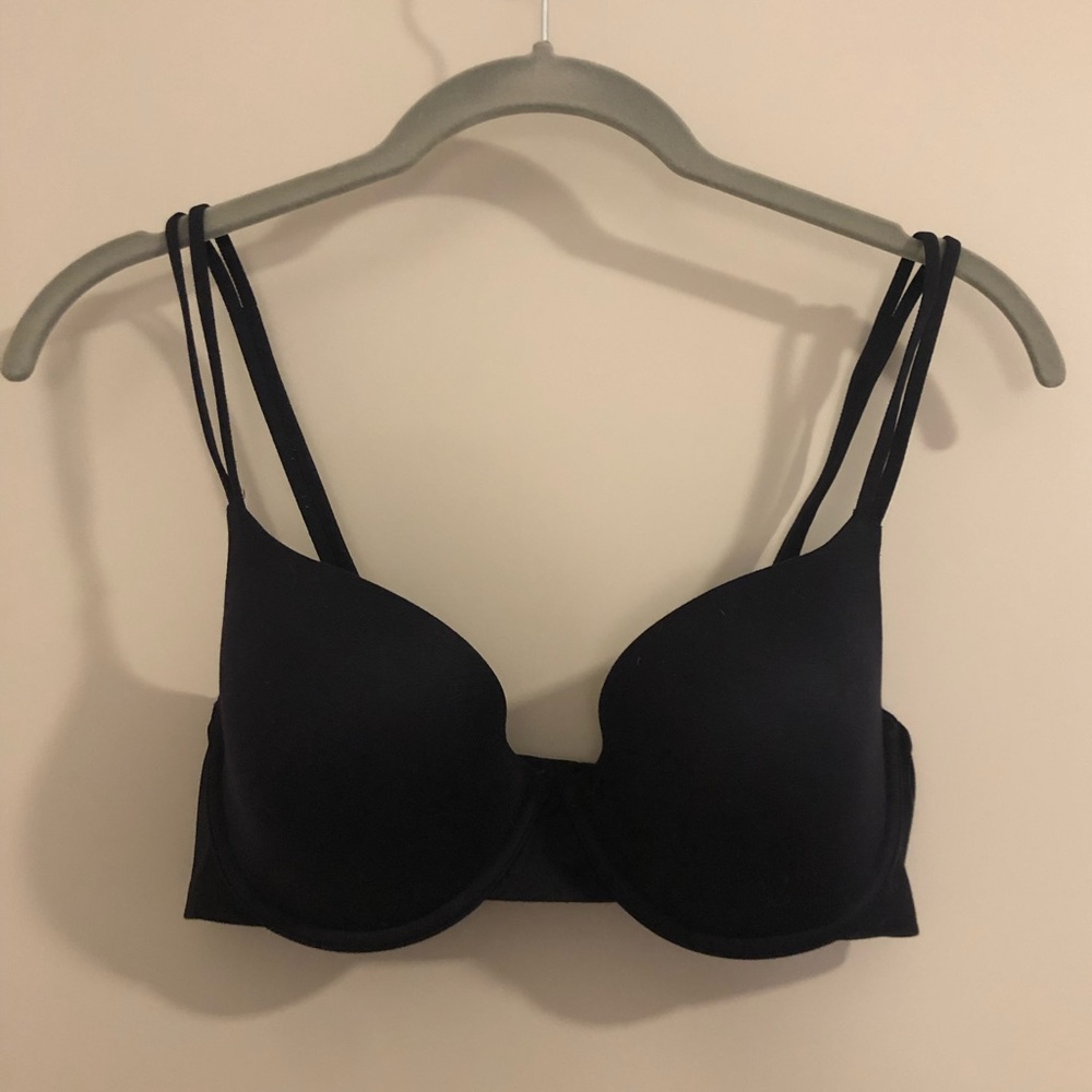 Aerie Sunnie Demi Lightly Lined Black Bra- 32DD